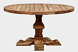 AGRON YUVARLAK YEMEK MASASI TEAK 140x78cm - KERVAN