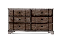 ALCOVE DRESSUAR KREM-KAHVE 6 ÇEKMECE 51x174x96.52cm 321130-2801 - KERVAN