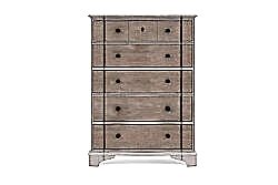 ALCOVE ŞİFONYER KREM-KAHVE 5 ÇEKMECE 51x107x147cm 321150-2801 - KERVAN