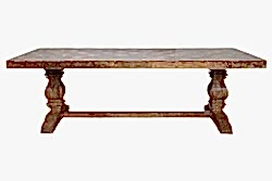 ALTIN ŞERİT YEMEK MASASI 100x220x78cm - KERVAN