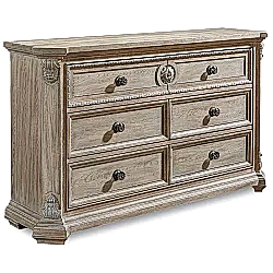 ARCH SALVAGE DRESSUAR 6 ÇEKMECE KAHVE 51x180x104cm 233130-2802 - KERVAN