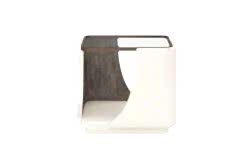 BLANC YAN SEHPA KARE CAMLI 61x71x61cm 289303-1040 - YAN SEHPA