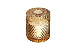 CRİSTA KAPAKLI MUM 8X10 CM AMBER - KERVAN