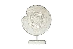 DEKORATİF ESKİ YİNG YANG HEYKEL KREM 40x30x10cm - KERVAN