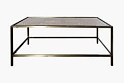 ELEGANCE DİKDÖRTGEN ORTA SEHPA PİRİNÇ ESKİTME 70X120X46 CM - KERVAN