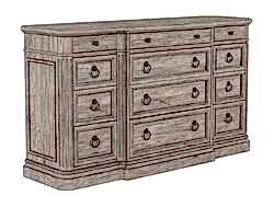 ETİENNE ŞİFONYER GRİ 12 ÇEKMECE 53x178x101cm 317131-2610 - KERVAN