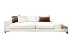 LORA DÖRTLÜ KOLTUK KREM 95x285x65cm (BOX 9857) - KOLTUK DÖRTLÜ