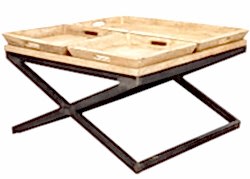 M-14384 ORTA SEHPA 3 TEPSILI KUCUK 90x90x50cm - KERVAN
