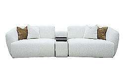 MARLOT DÖRTLÜ KOLTUK BEYAZ 105x280x75 (9851) - KERVAN