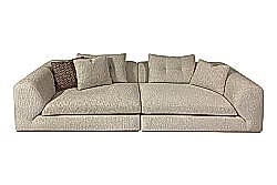 NEST DÖRTLÜ KOLTUK BEJ 110x280x65cm - KERVAN