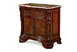 OLD WORLD KOMODİN MERMERLİ 45x81x81cm 143142-2606 - KERVAN