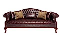 OLDWORLD ÜÇLÜ KOLTUK CHESTER KAHVE 100x250x95cm (SANTANA-11) - KERVAN