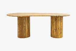 PEANUT OVAL YEMEK MASASI 100x200x75cm - KERVAN
