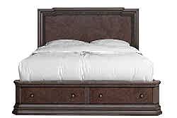 REVİVAL YATAK+2 KOMODİN KAHVE 221x184x173cm 328135-1730FB -HB-RS-328140 - KERVAN