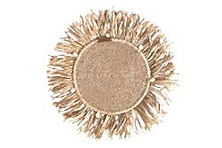 RIGONNI DENIZ KABUKLU YUVARLAK SUPLA NATURAL 36cm - HOME SWEET HOME