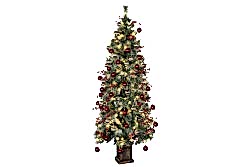 YILBAŞI ÇAM AĞACI -SÜSLEME APARATLARI İLE -180CM - ML-0124A ( Ledli ) - HSH-KRVN ORTAK