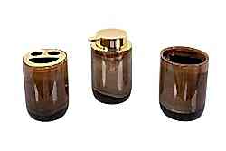 ZYA21036-1 BANYO SET 3'LÜ (SIVI SABUNLUK-DIS FIRCALIK-PAMUKLUK) - 
