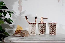 ZYB2040 BANYO SET 3'LÜ (SIVI SABUNLUK-DIS FIRCALIK-PAMUKLUK) - 